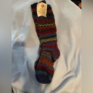 Cozy Horizons Striped Wool Socks - Multicolor